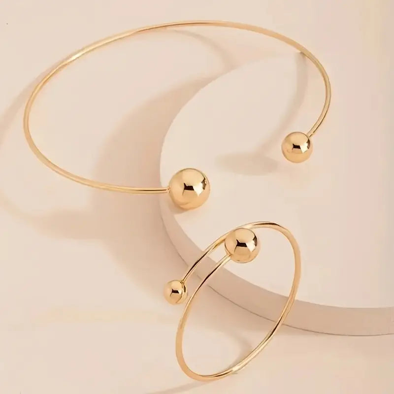 Glow | Gouden Armbandenset