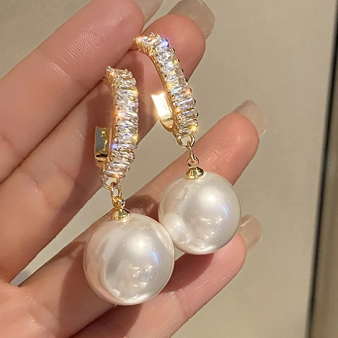 Isla™ | Luxe Parel en Zirconia Oorbellen