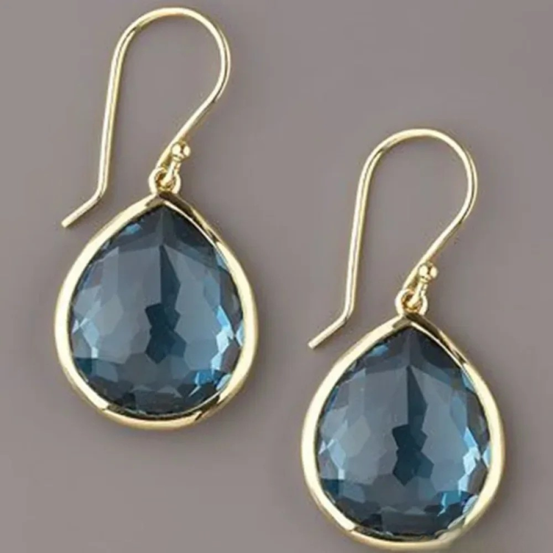 Sophie™ | Vintage Blauwe Kristallen Oorhangers