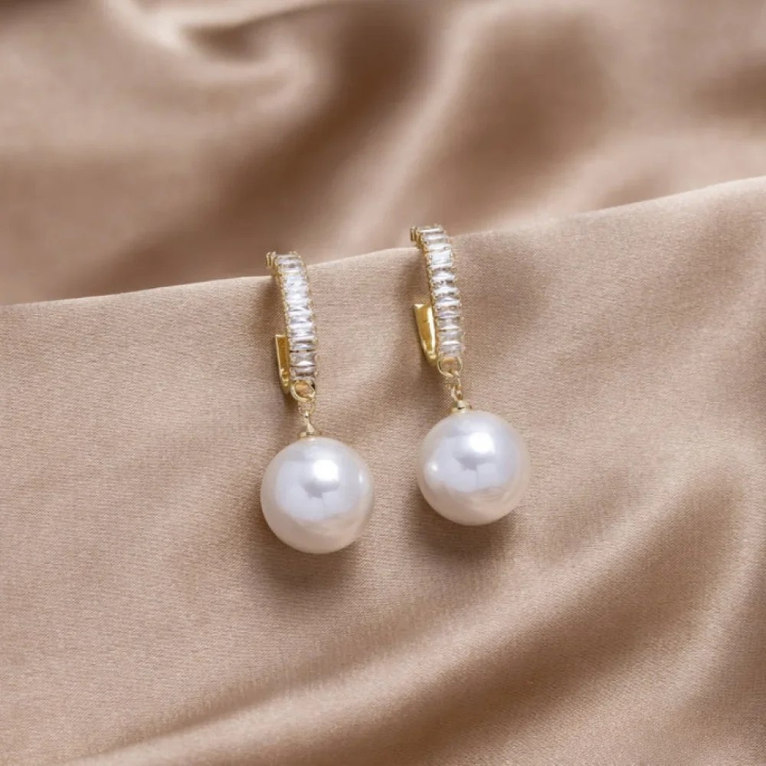 Isla™ | Luxe Parel en Zirconia Oorbellen