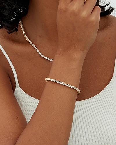 Moissaniet Tennis Armband | Goud