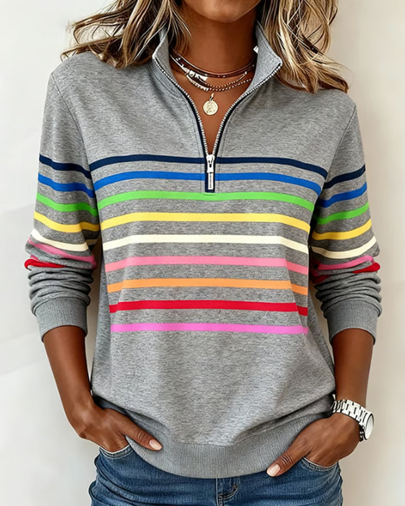 Sanne | Casual Gestreepte Sweater