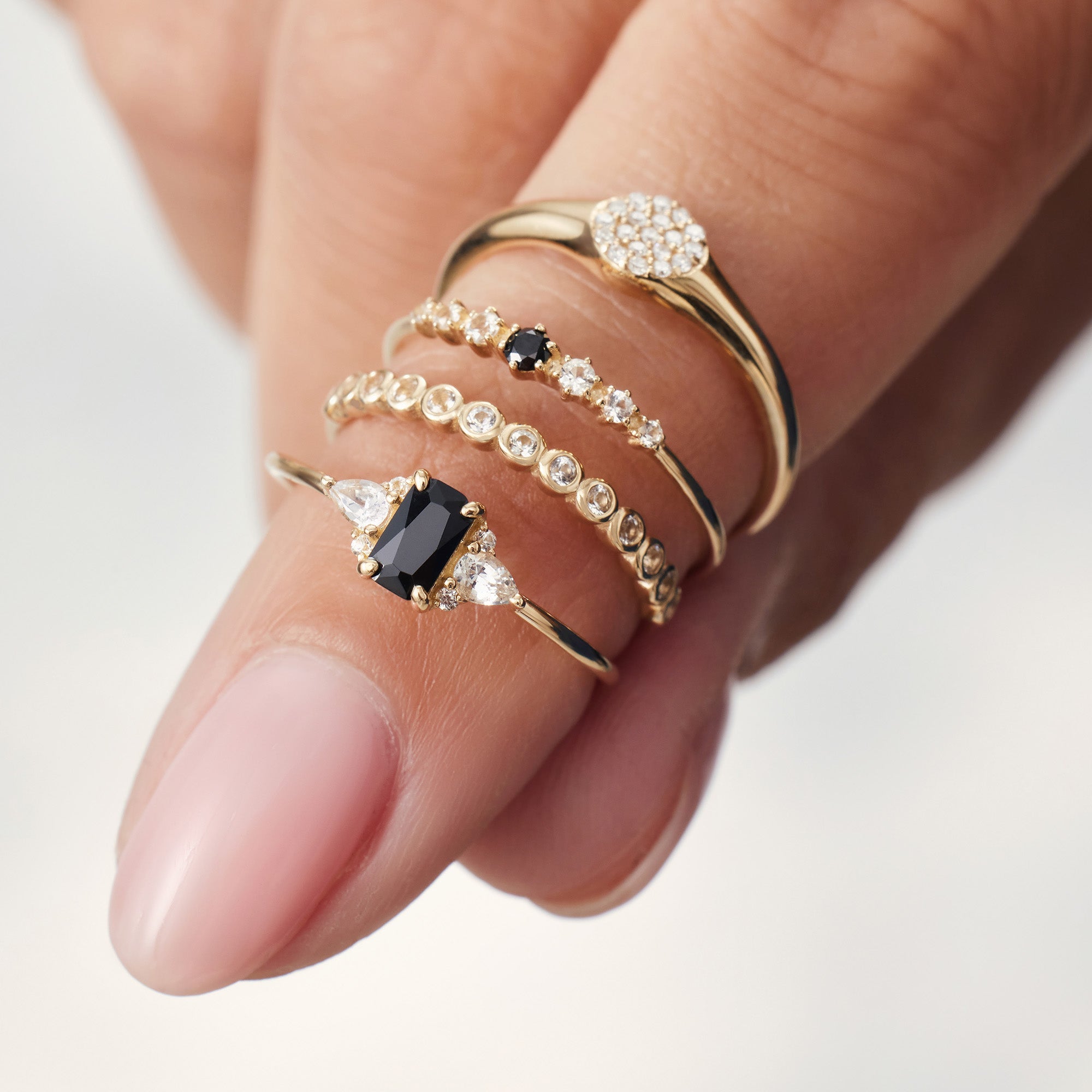 Diamanten Zeepbelring | Goud