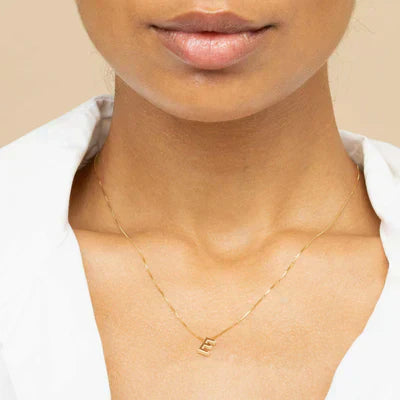 Liefdesbrief initialen ketting | Goud