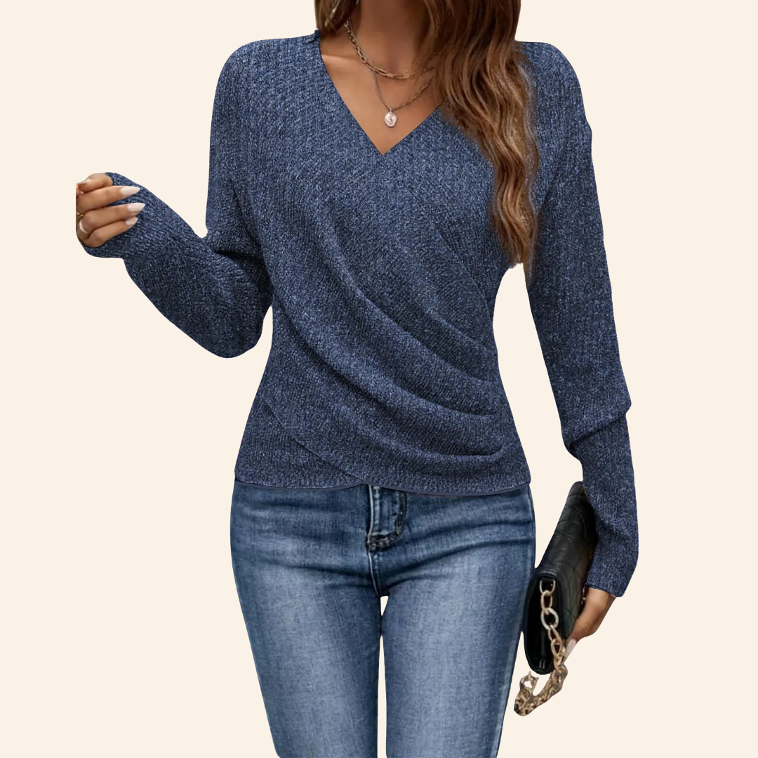 Jasmijn | Elegante Wikkel Top met V-Hals