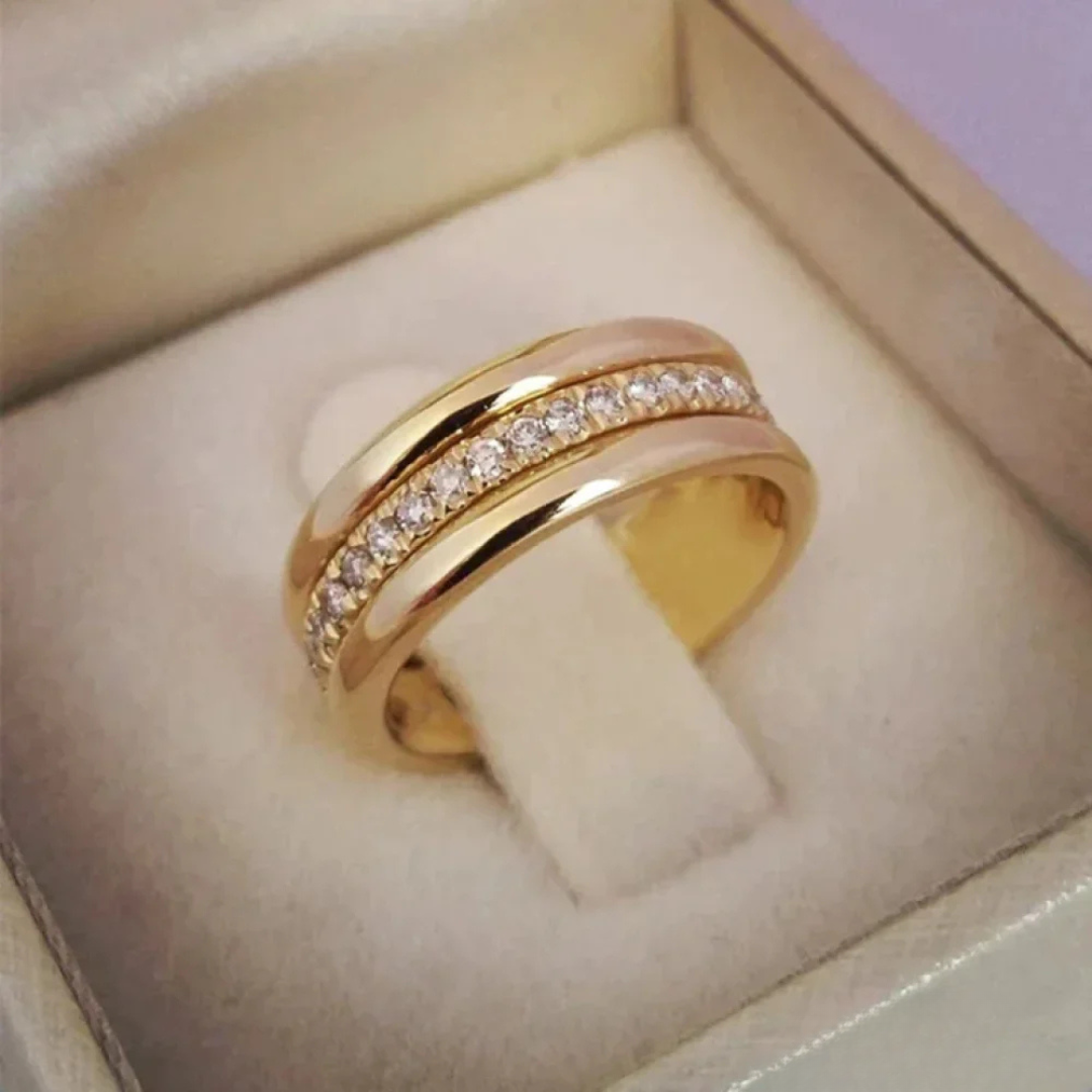 Elegance™ | Dubbele Zirconia Ingelegde Ring