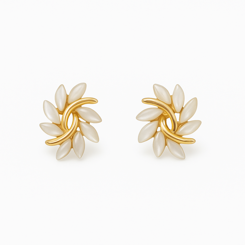 Lila™ | Elegante Witte Opaaloorbellen voor Dames
