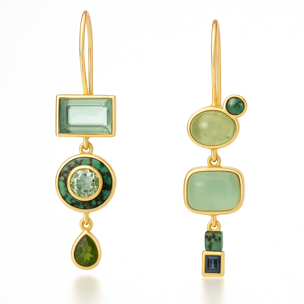 Emeralda™ | Elegante Groene Bengelende Oorbellen