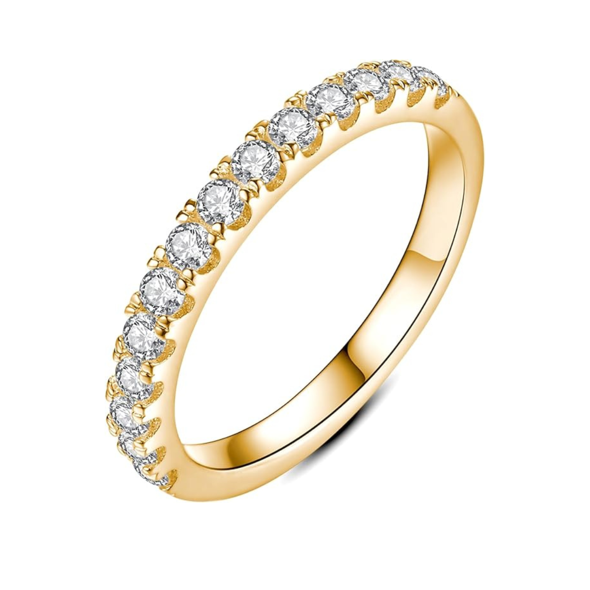 Eterna | Gouden Moissaniet Trouwring