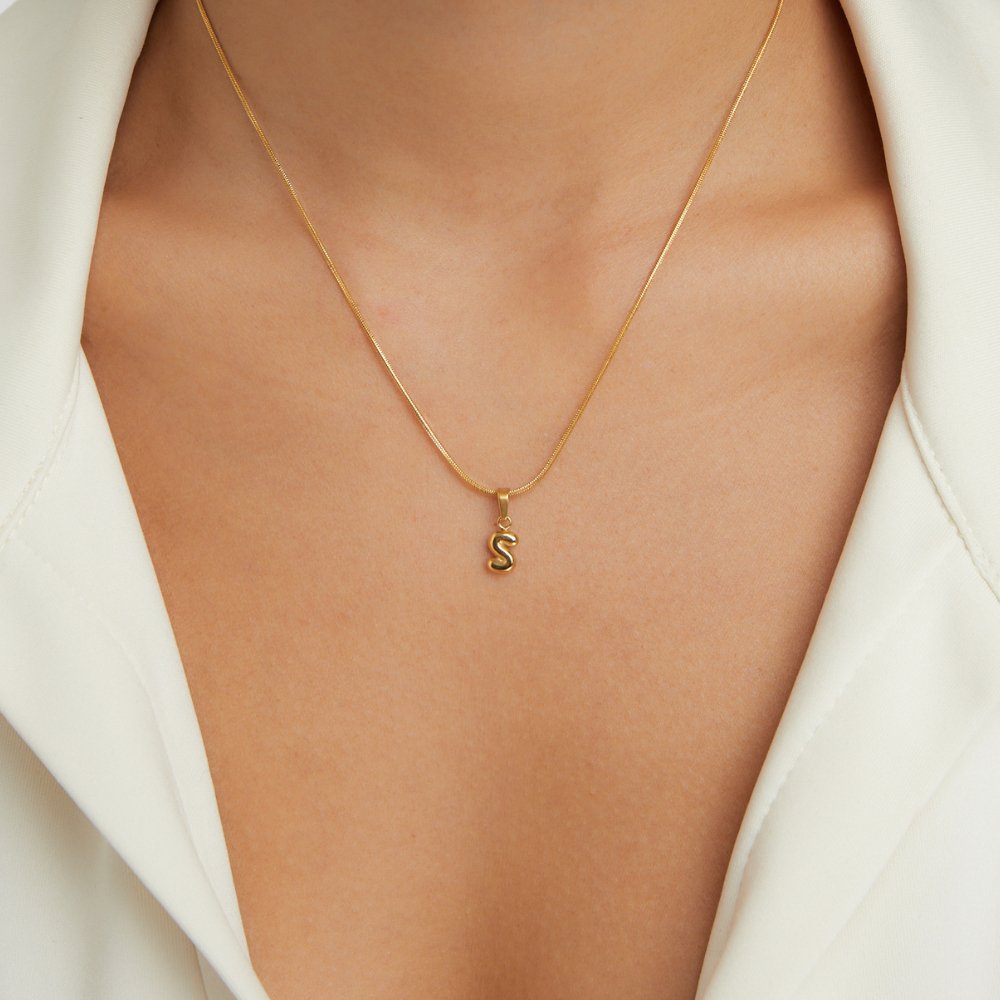 Chique Bubble Letter Ketting
