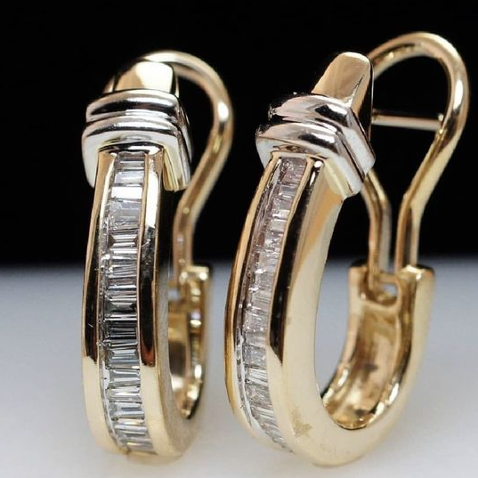Isolde™ | Vintage Gouden Kristallen Oorbellen met Studs