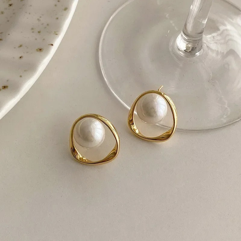 Emma™ | Vintage Parel Oorbellen