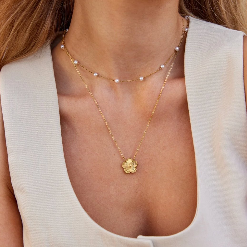Zuiver Gouden Parelketting