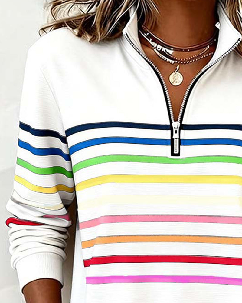 Sanne | Casual Gestreepte Sweater