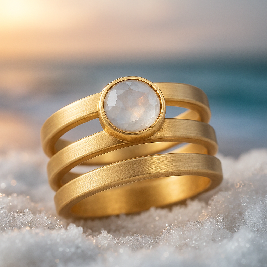 Lustre - Vintage Maansteen Ring