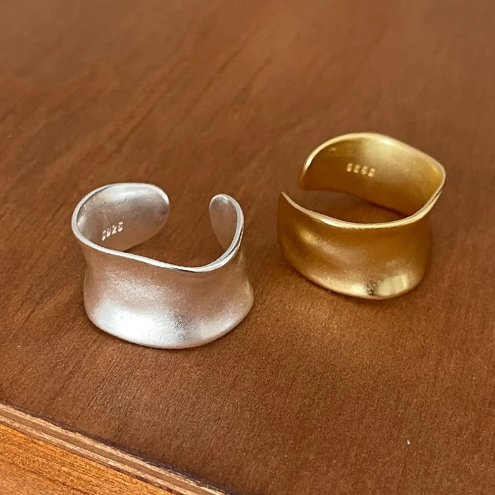Boho Onregelbare Gouden & Zilveren Ringen