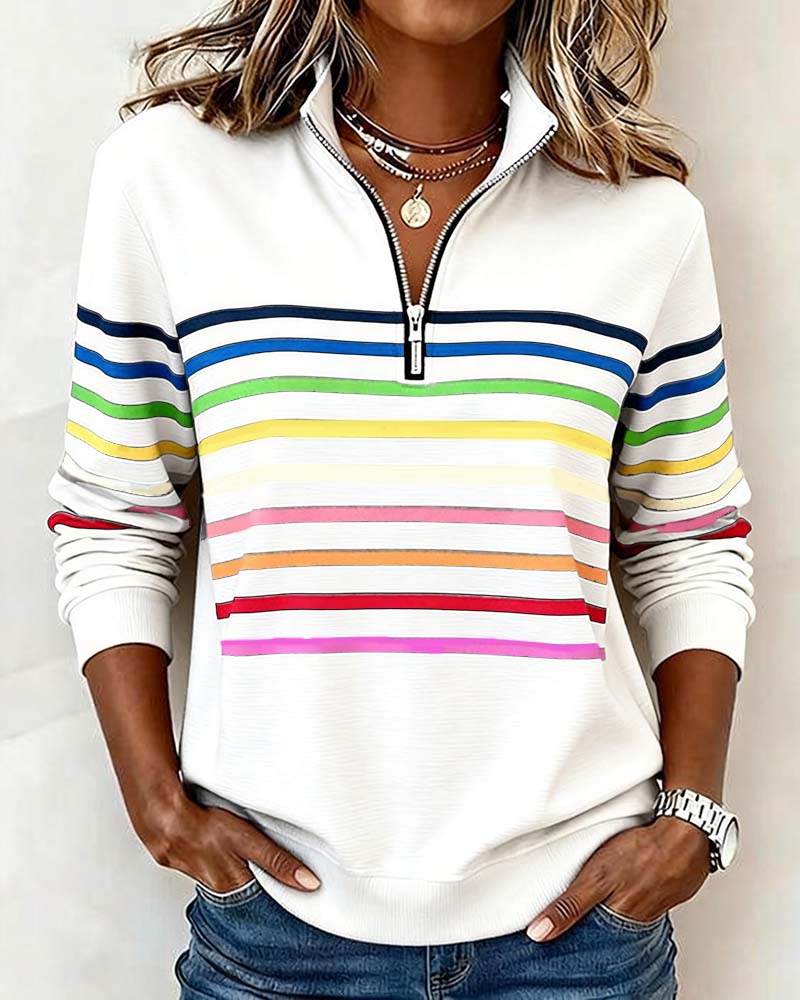 Sanne | Casual Gestreepte Sweater