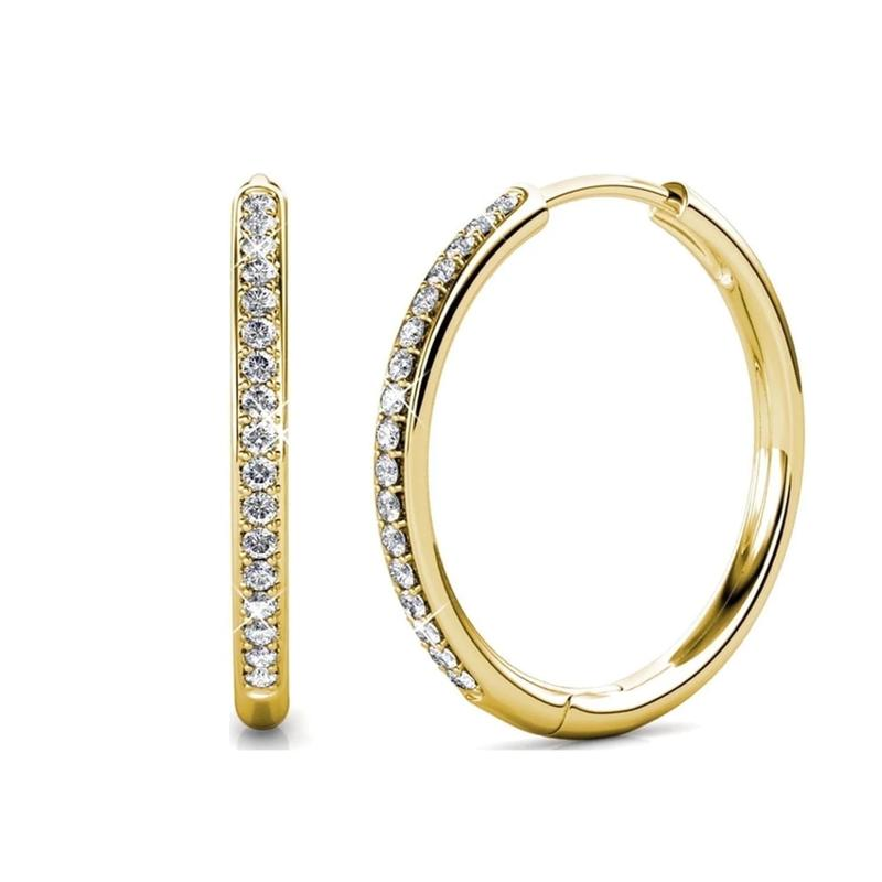 Sorel | Gouden Pave Oorbellen