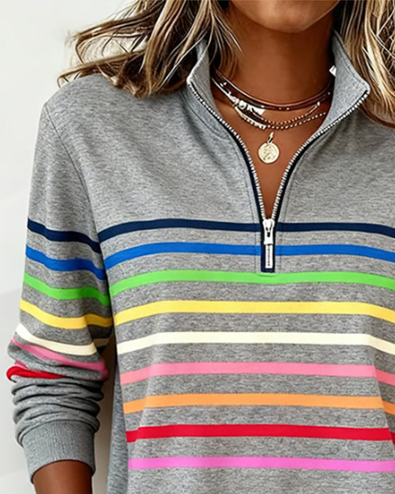 Sanne | Casual Gestreepte Sweater