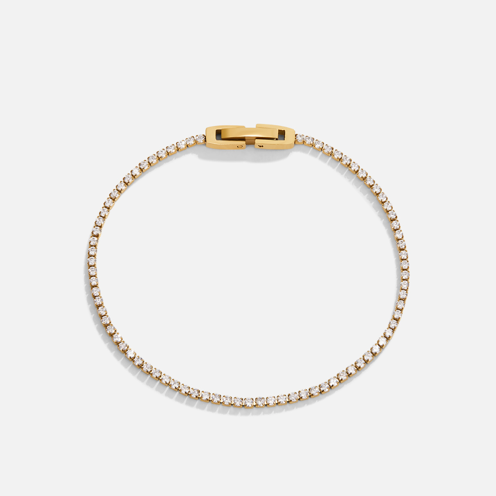 Niyah Kristal Gouden Armband