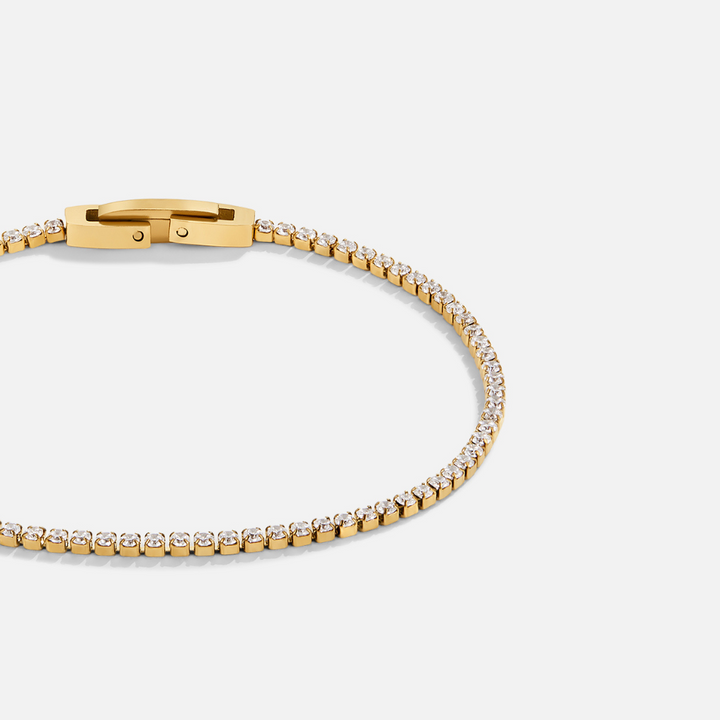 Niyah Kristal Gouden Armband
