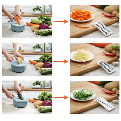 9-in-1 Multiple Blade Vegetable Slicer | Efficiënte groente snijder