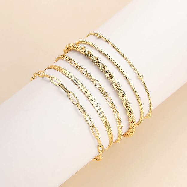 Vernetta | Gouden Armbandenset