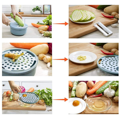 9-in-1 Multiple Blade Vegetable Slicer | Efficiënte groente snijder