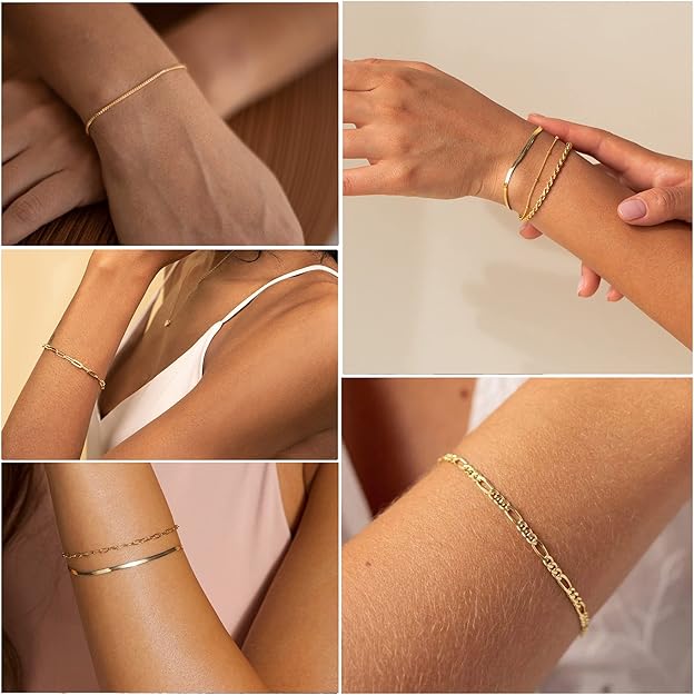 Vernetta | Gouden Armbandenset