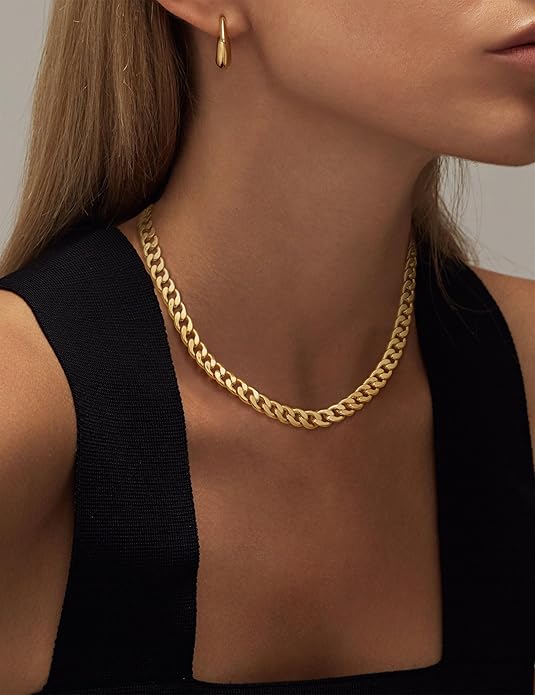 Cavaro | Gouden Chunky Cubaanse Schakelketting