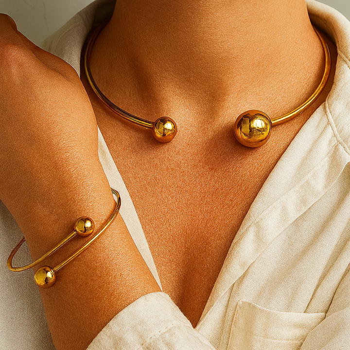 Glow | Gouden Armbandenset
