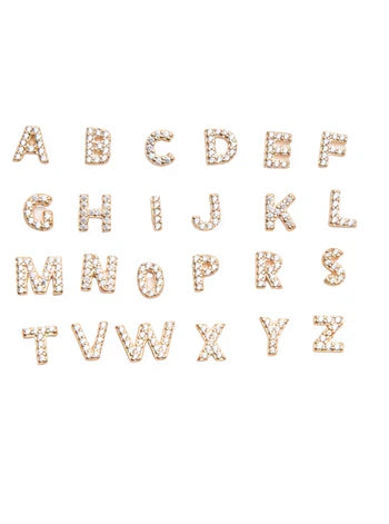 Initial | Gouden Enkelvoudige Oorbel