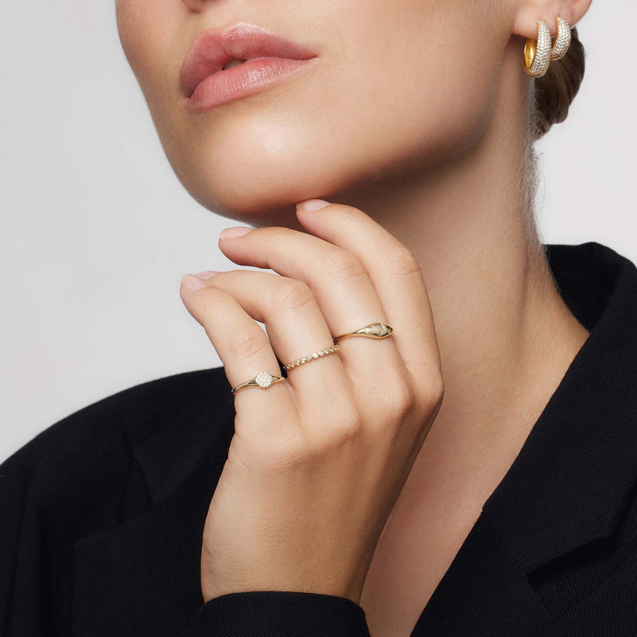 Diamanten Kooy Dome Ring | Goud