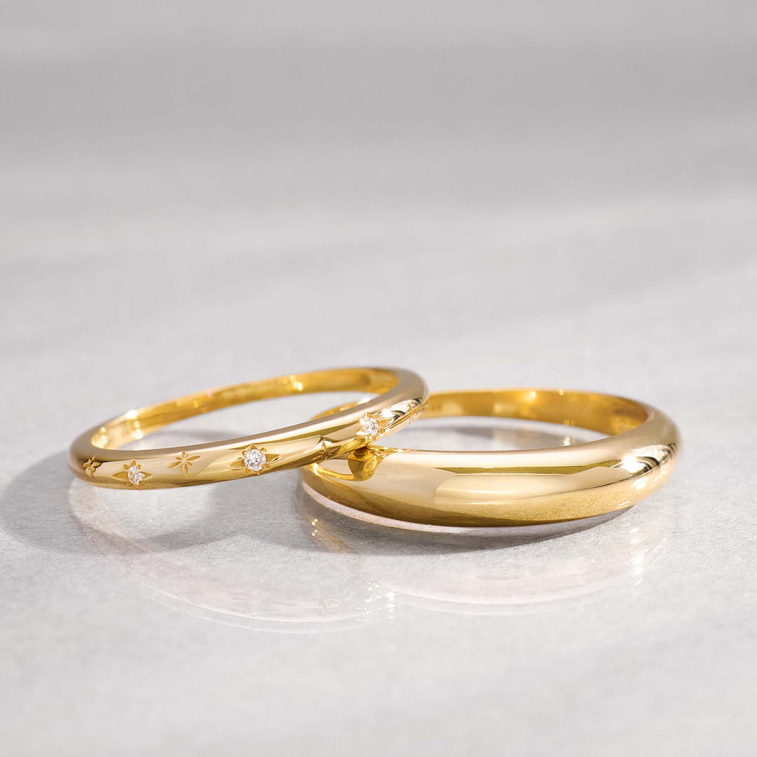 Midi koordsteker ring | Goud