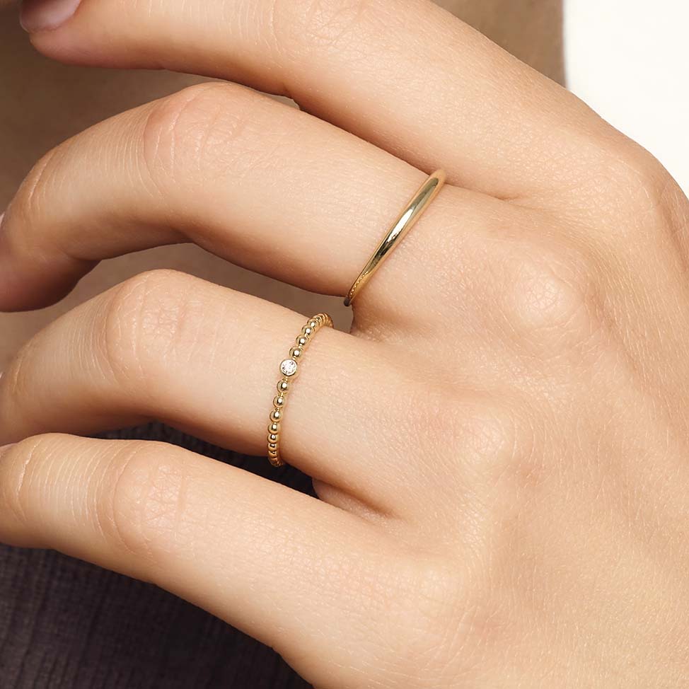 Slanke Bolring | Goud