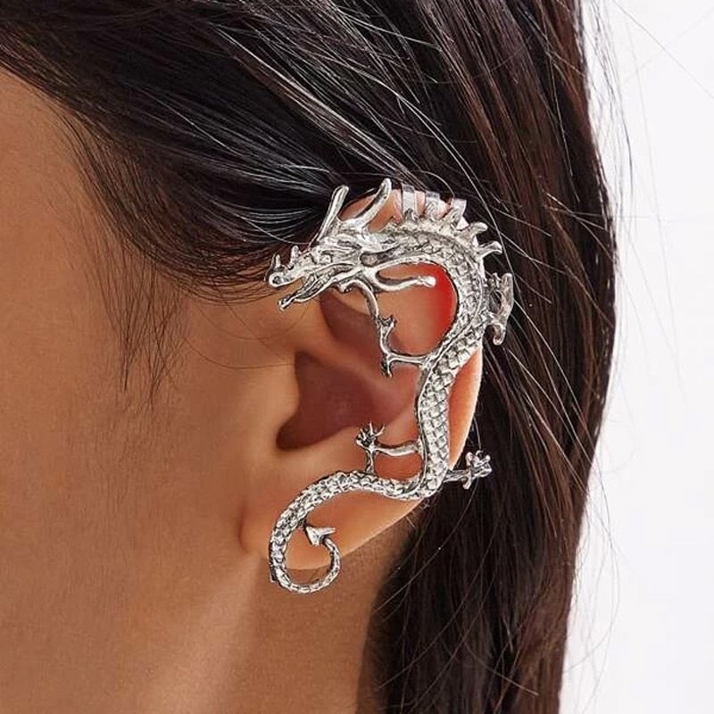 Charm™ | Zilveren Draak Oorbellen