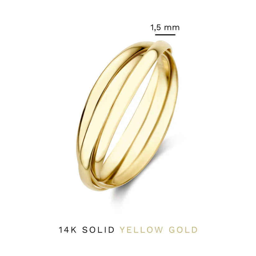 Lena | Gouden Trielle Ring
