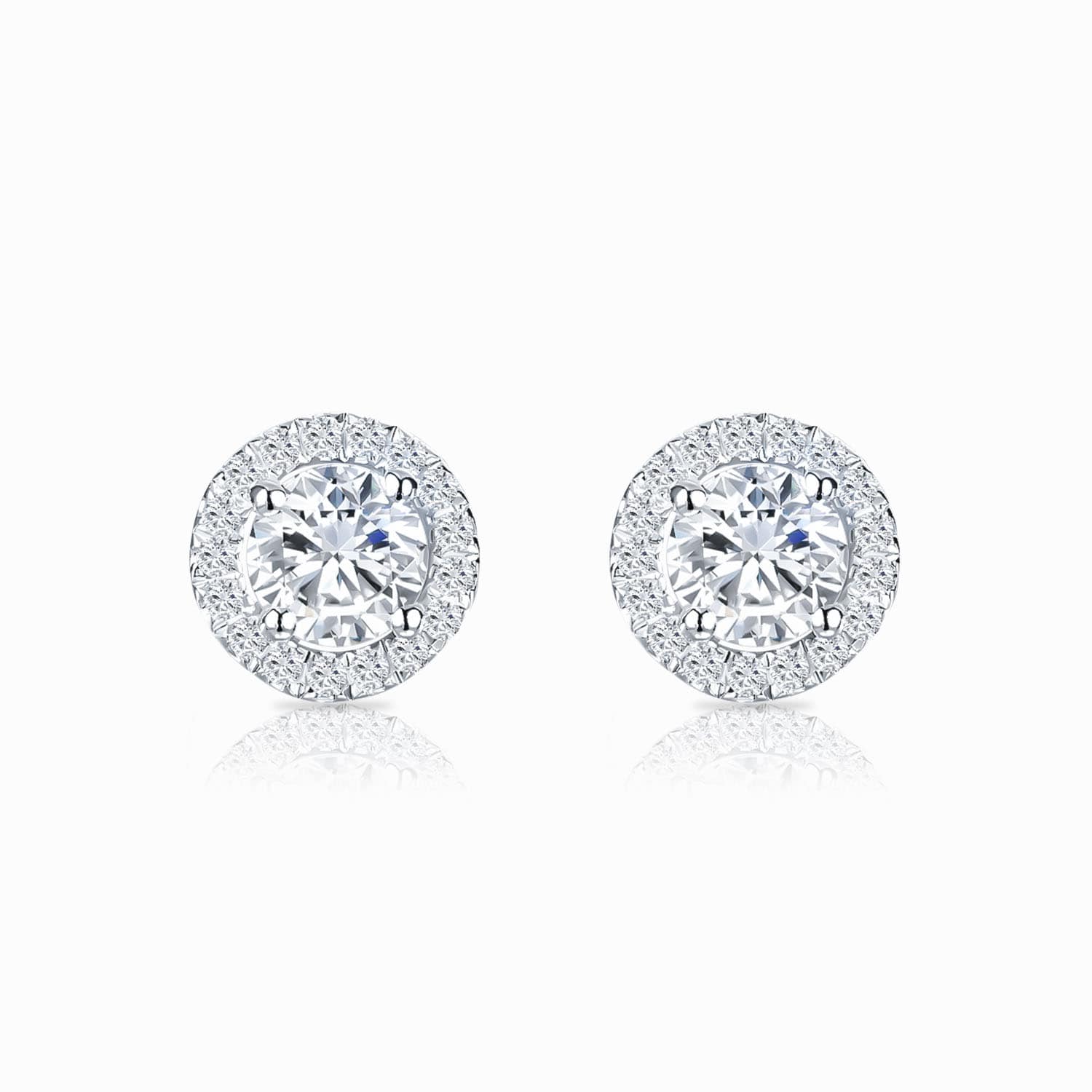 Beautiful Lady Earrings | White Gold