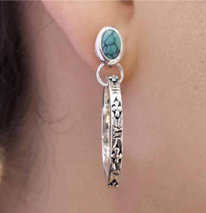 Seraphina | Vintage Boho Oorbellen met Onyx