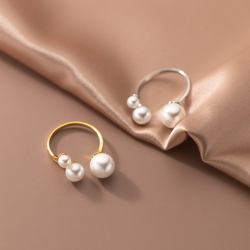 Verstelbare triple freshwater parelring