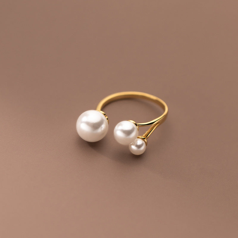 Verstelbare triple freshwater parelring