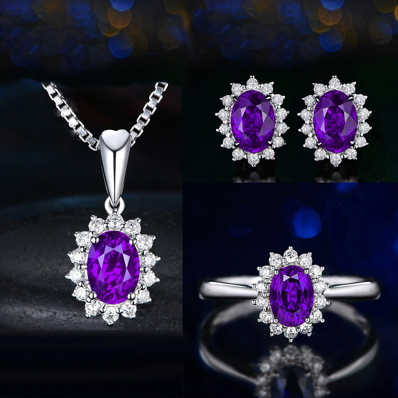 Sophia Fleurane Paarse Set | Wit Goud