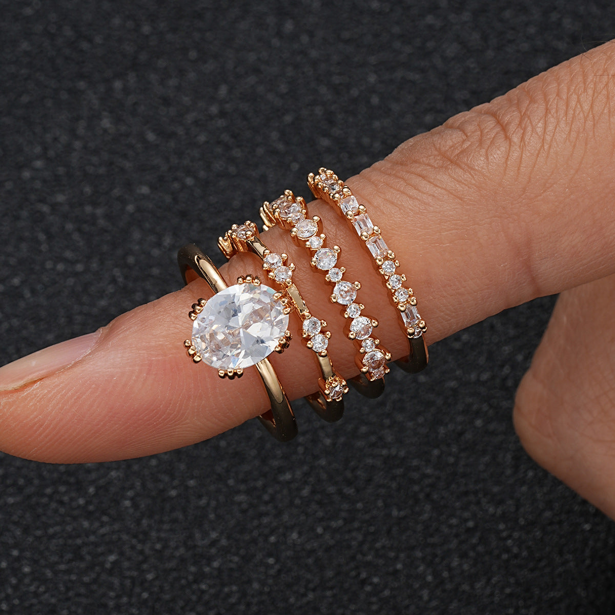 Solène Viremont Ring Set | Goud