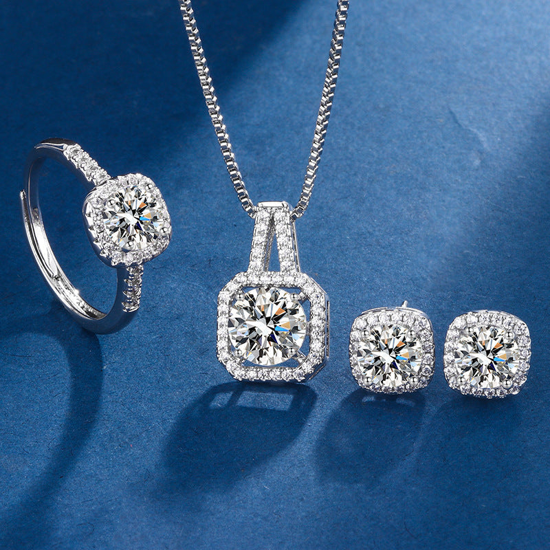 Aria Square Radiant Set | Wit Goud