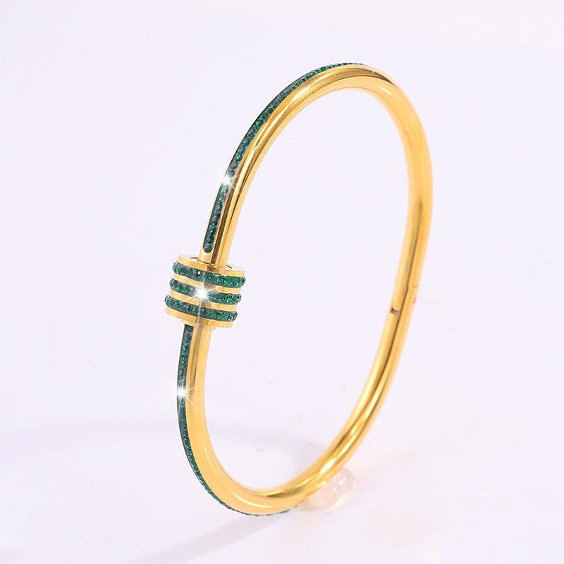 Tessandra Virelli Polsband Groen | Goud