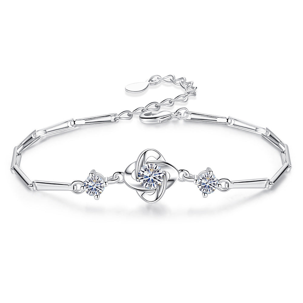 Seren Klaver Lussen Set | Wit Goud