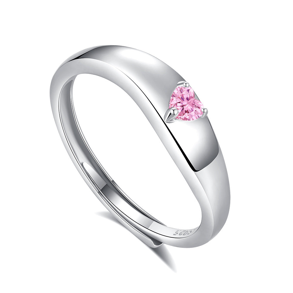 Lilia Hart Ring | Wit Goud