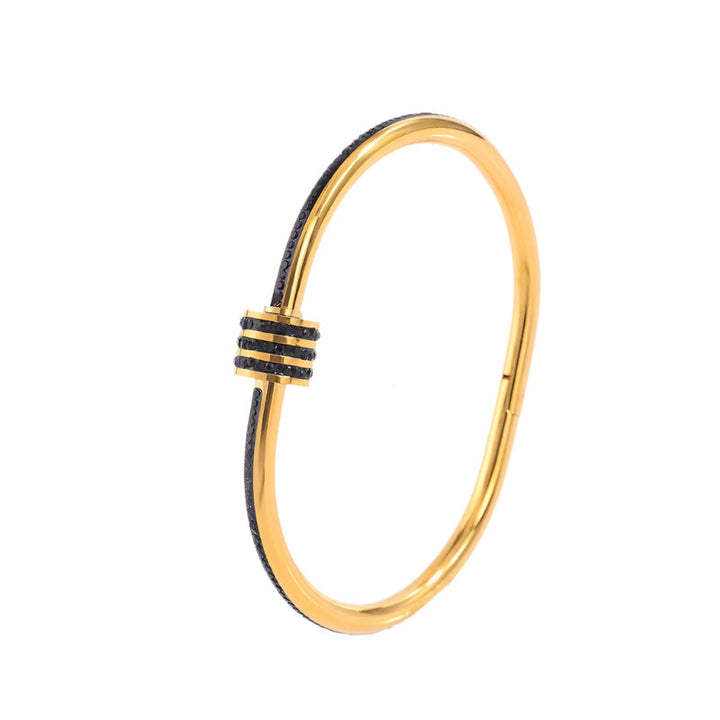 Tessandra Virelli Armband Zwart | Goud