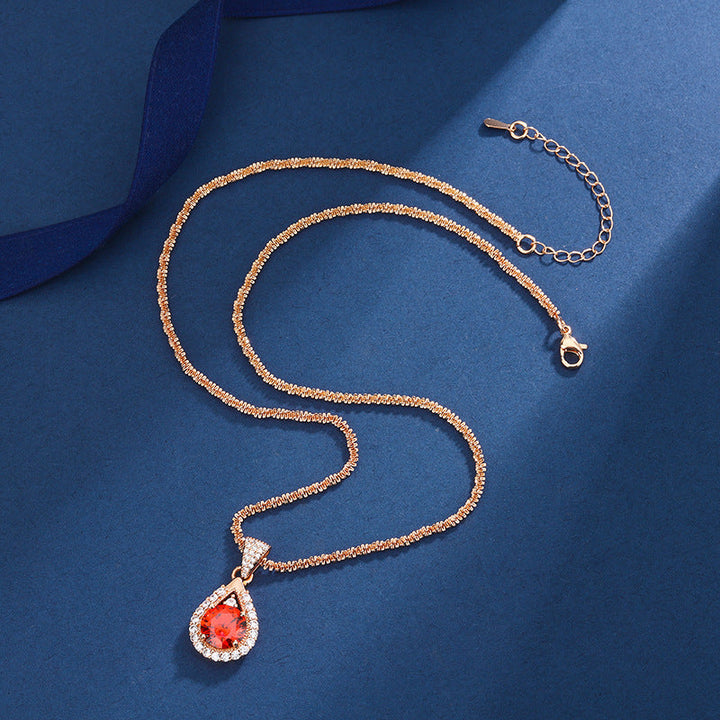 Kristallen Champagne Set | Rood Goud