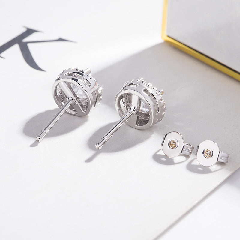 Solea Spark Oorbellen | Wit Goud